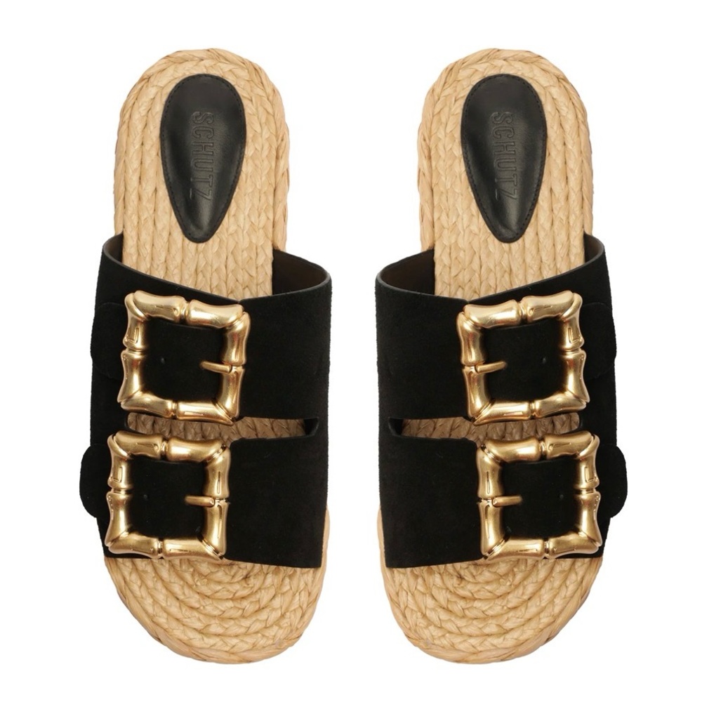 Schutz Ebola Rope Flat Sandal New Sz 9B